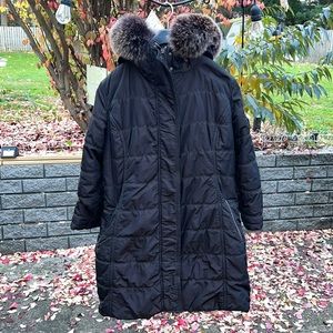 Gorski Apres Ski Padded Parka Jacket w/ Detachable Toscana Lamb Shearling Hood